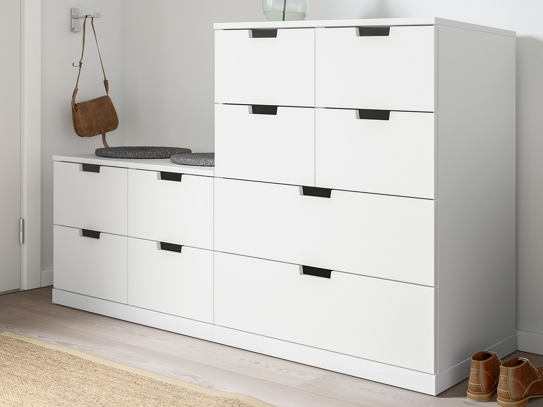 Комод Нордли 37 white ИКЕА (IKEA) изображение товара