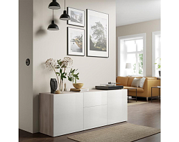 Изображение товара Комод Беста 117 beige white ИКЕА (IKEA) на сайте adeta.ru