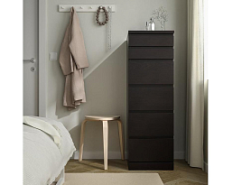 Изображение товара Комод Мальм 28 black ИКЕА (IKEA) на сайте adeta.ru