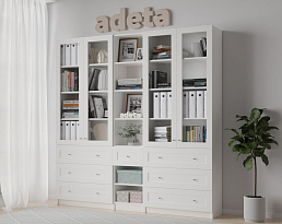 Изображение товара Книжный шкаф Билли 367 white ИКЕА (IKEA) на сайте adeta.ru